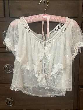 Anthropologie Lace Top Blouse